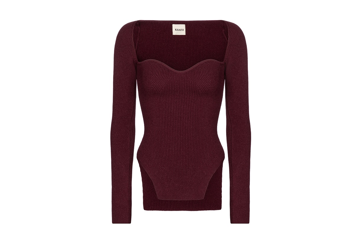 Khaite x Mytheresa knit bralettes tulle dresses online shopping