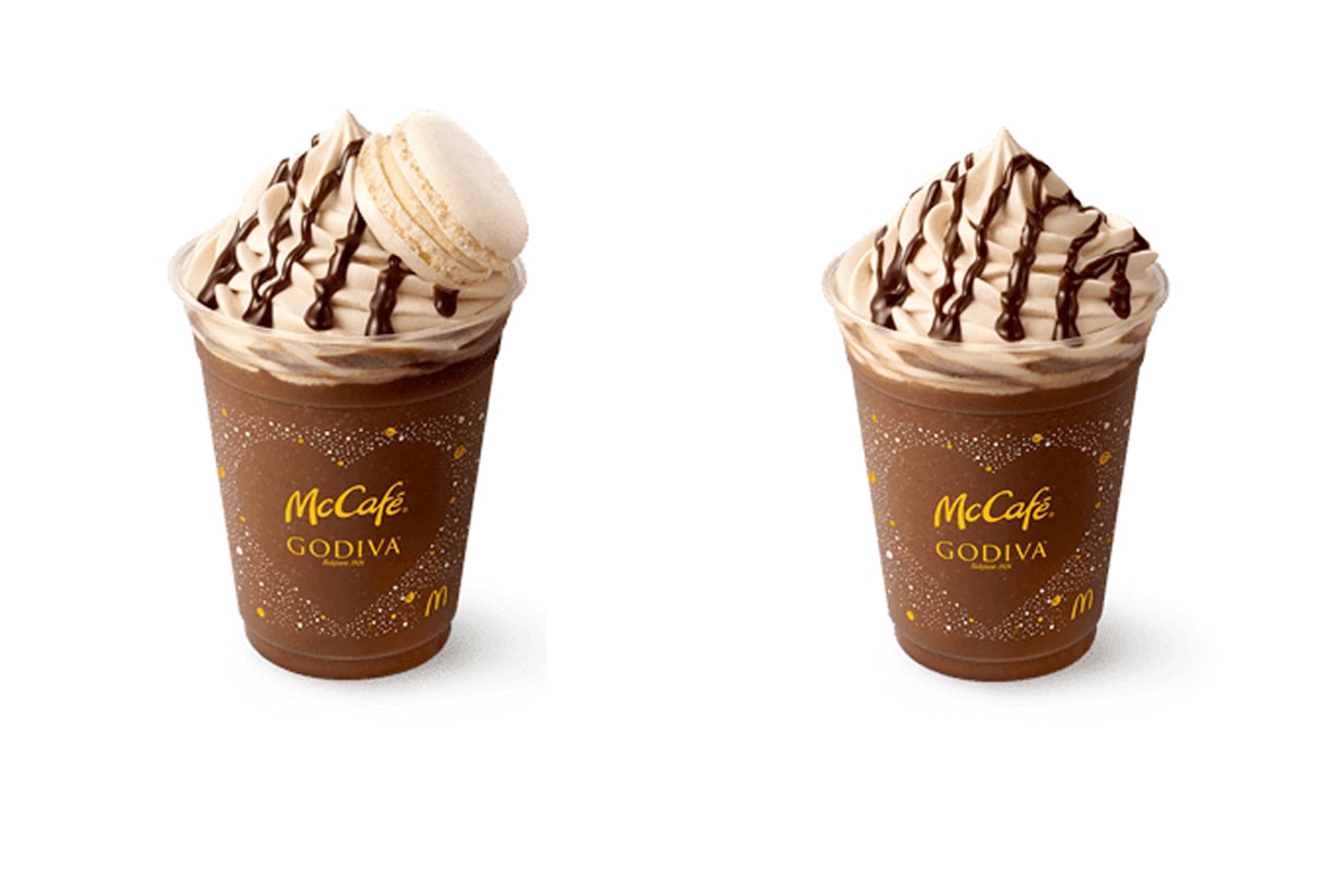 McDonald's McCafé Godiva 2020 winter chocolate frappe