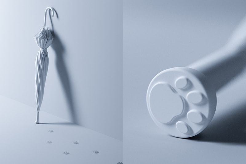 japan design Paw-Accented Umbrellas tip cat footprint