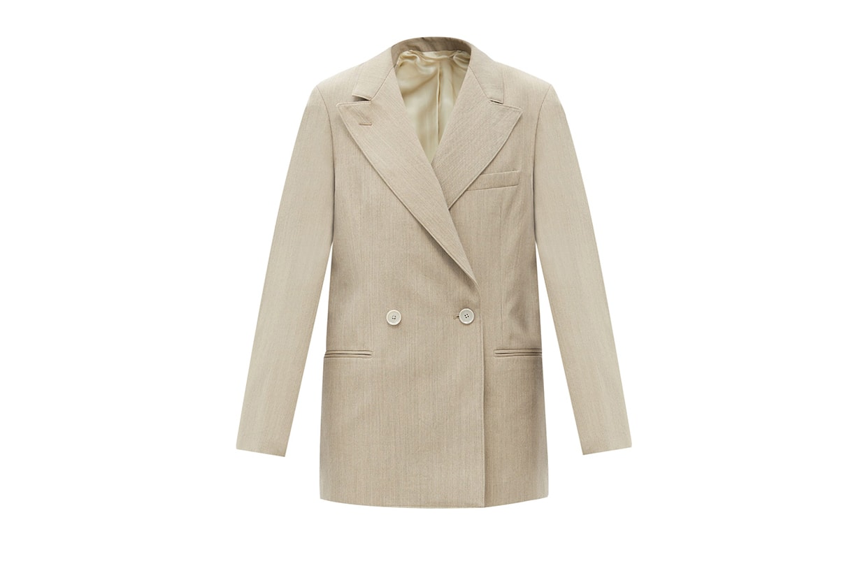 LEMAIRE Oversized double-breasted wool-twill jacket