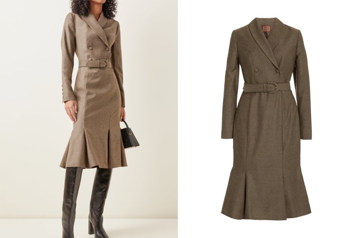 Lena Hoschek Legend Belted Wool Midi Blazer Dress