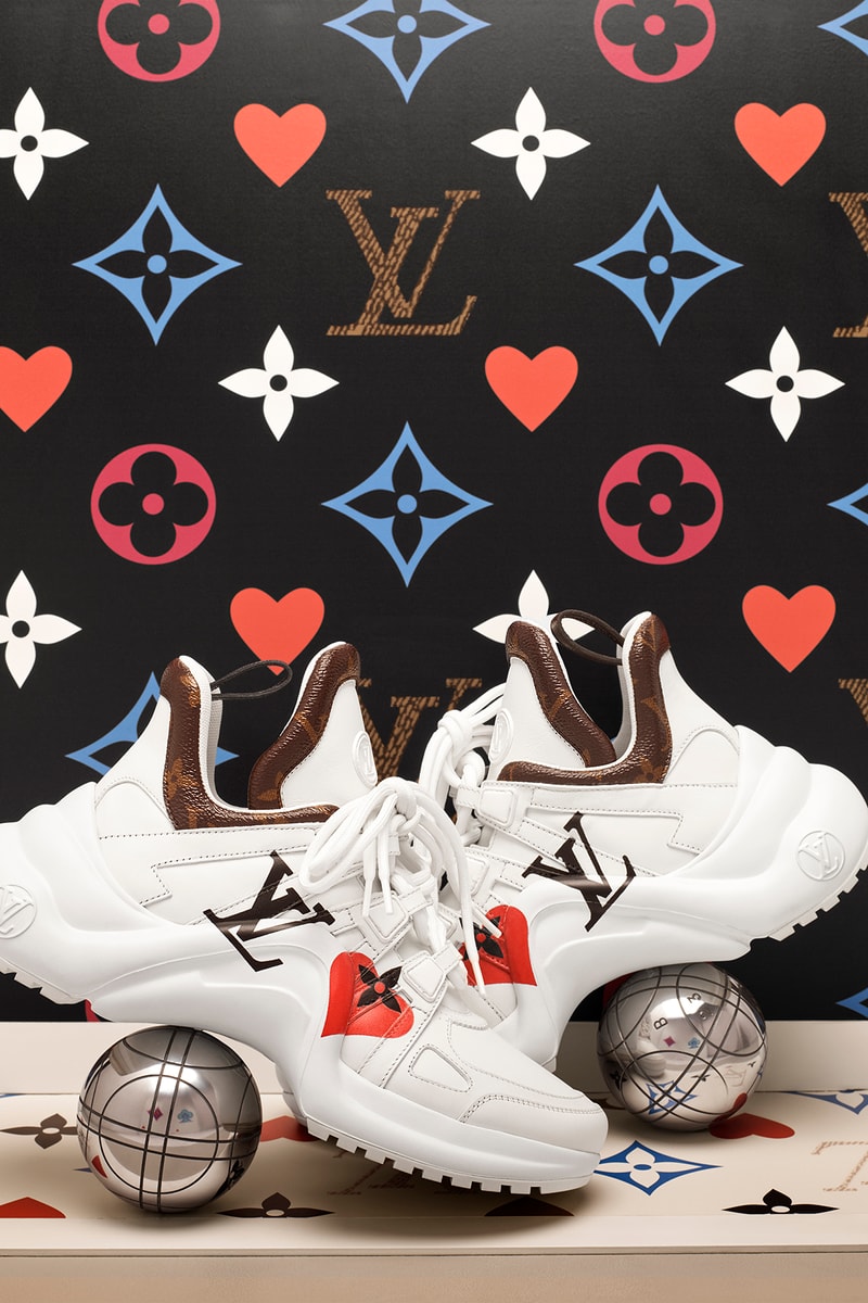 louis vuitton cruise 2021 game on heart handbags