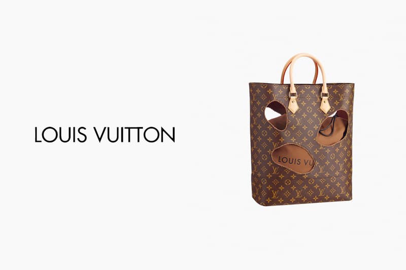 louis vuitton COMME des GARÇONS monogram tote prise rise farfetch