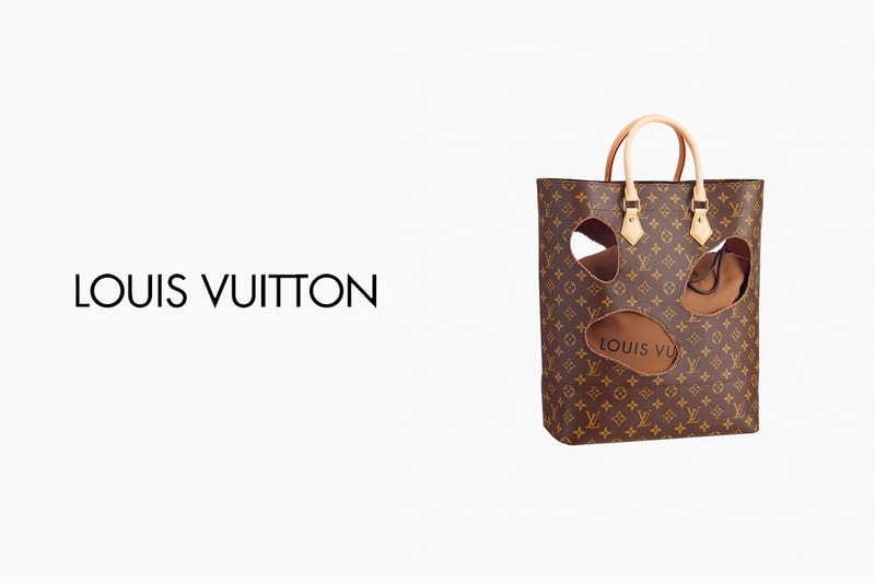 louis vuitton COMME des GARÇONS monogram tote prise rise farfetch