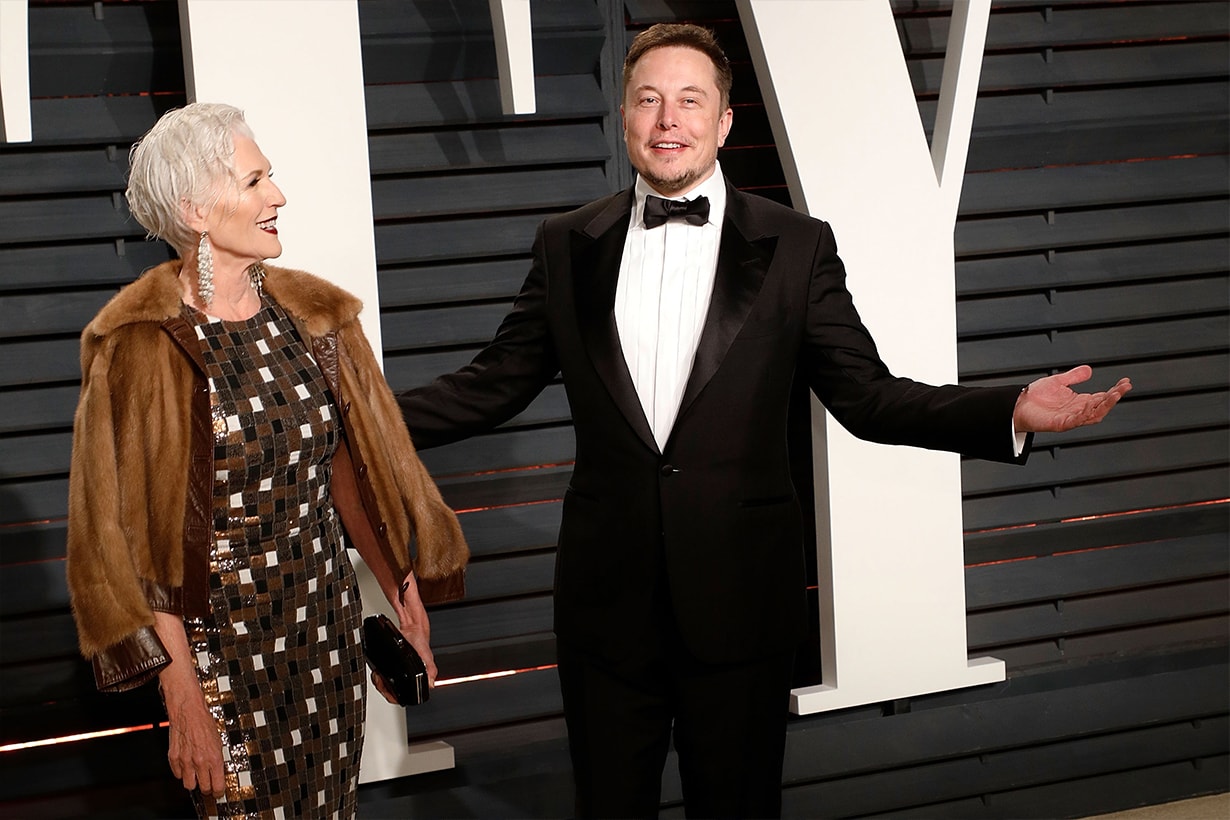 Elon Musk Tesla Paypal Space X Maye Musk Kimbal Musk Tosca Musk Silver Head Model Talented Beautiful Woman