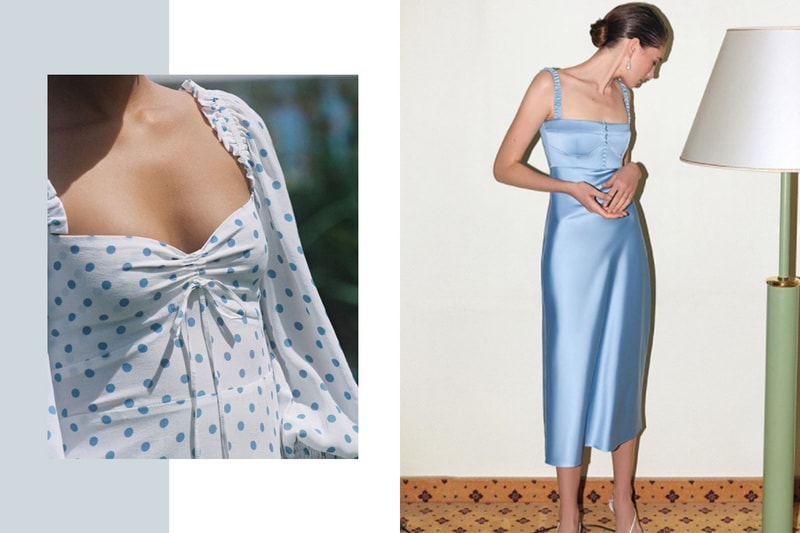 Faithfull The Brand, Anna October Blue Dress