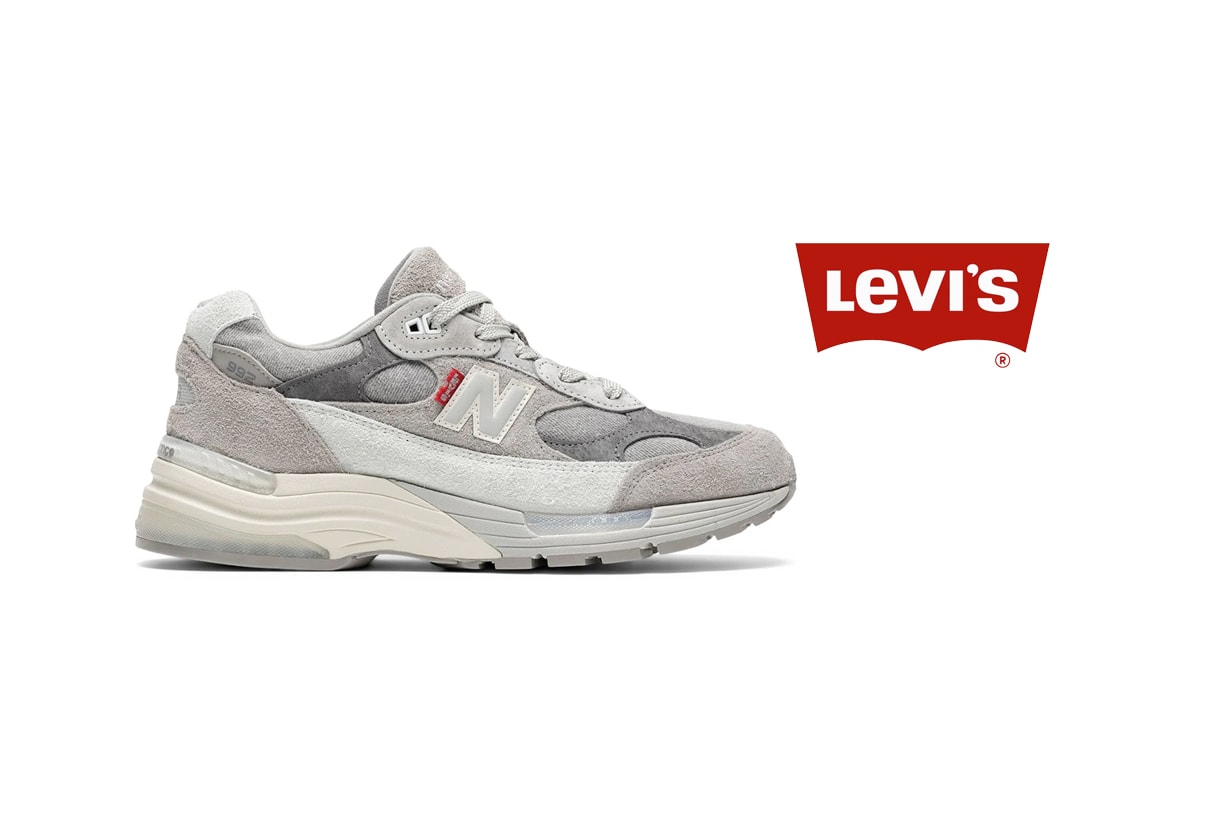new balance levi's sneakers grey denim