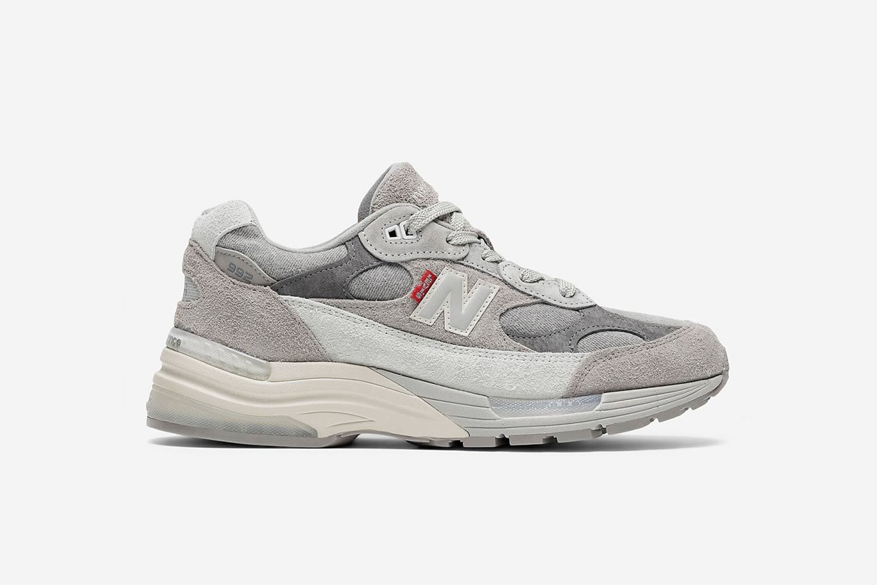 new balance levi's sneakers grey denim 