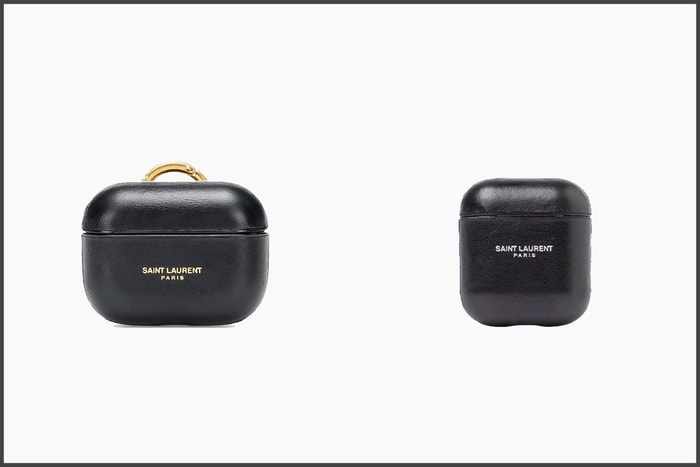 質感皮革燙金,Saint Laurent AirPods Case 把經典變成時髦小配件!