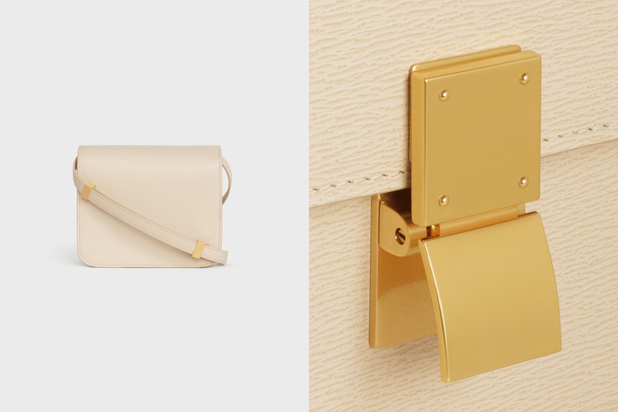 Celine teen classic bag in calfskin liege handbags 2020 fw