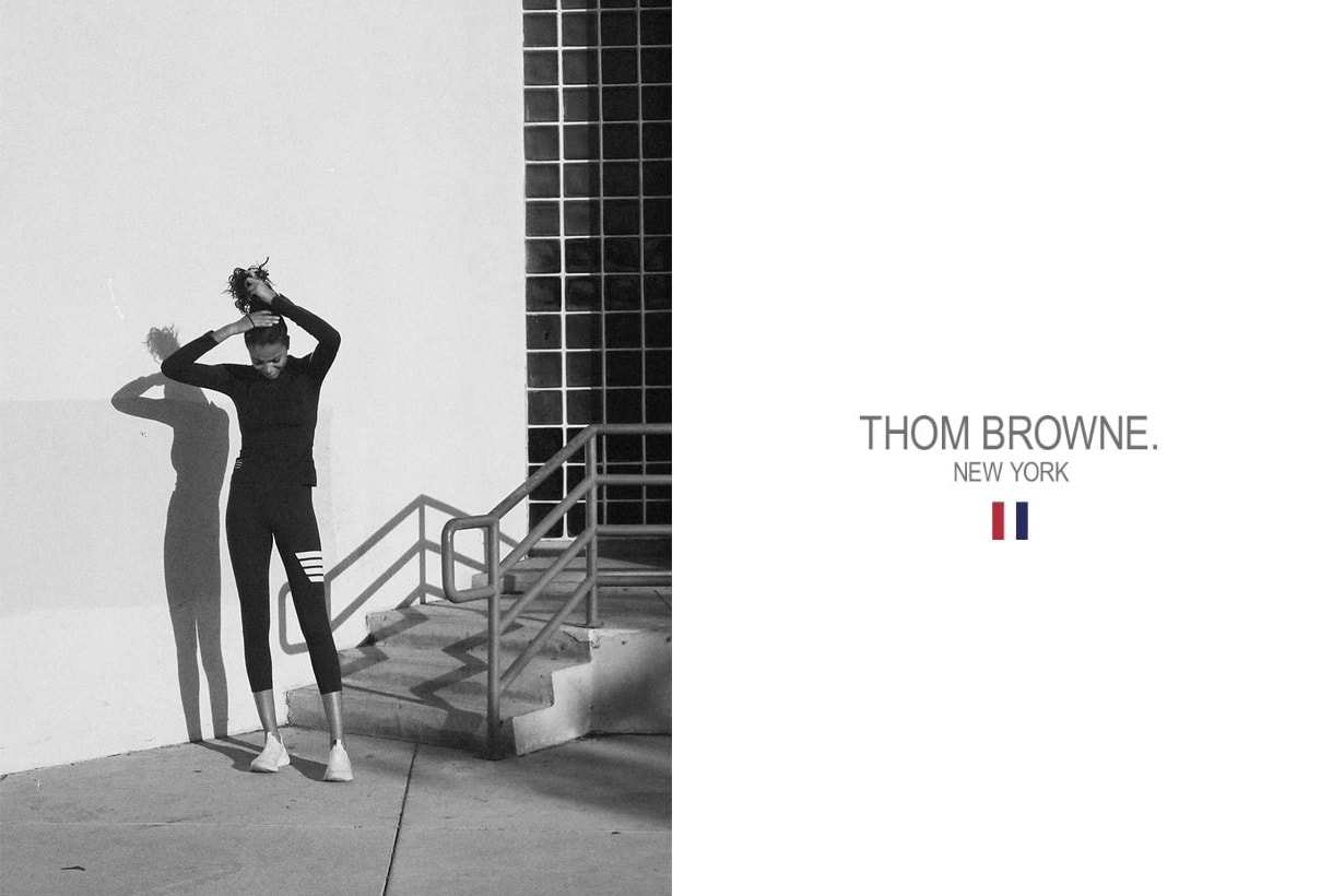 thom browne activewear first collection 2020 online release