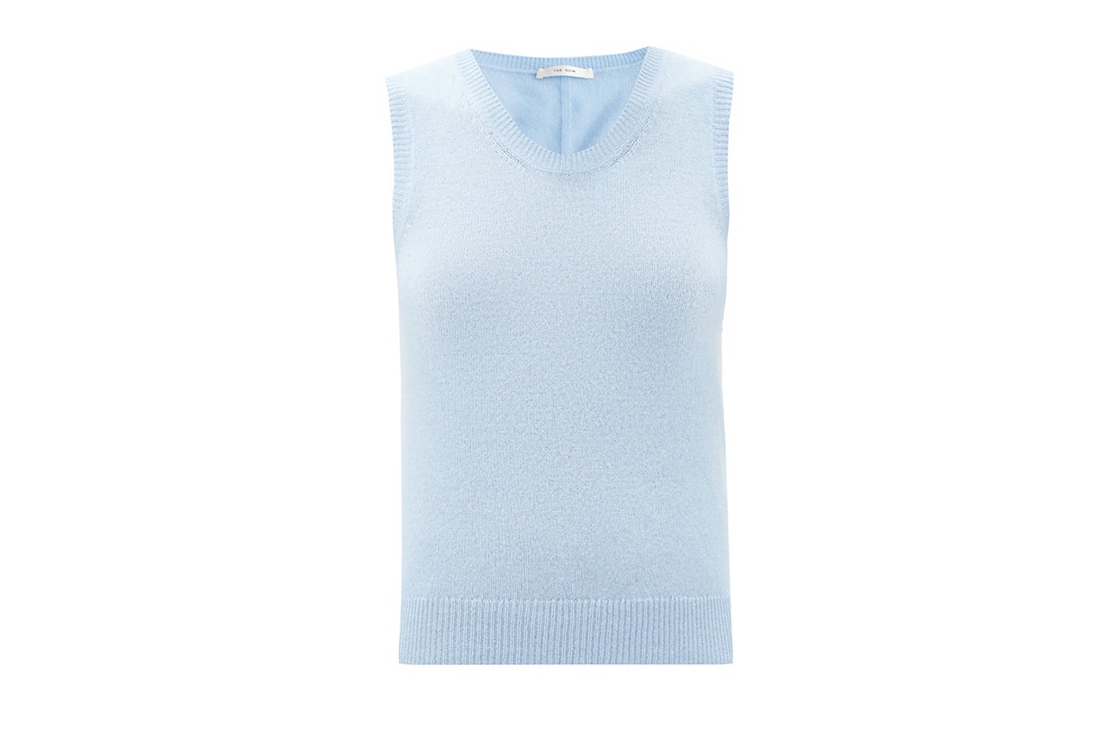 THE ROW Amalia scoop-neck cashmere tank top