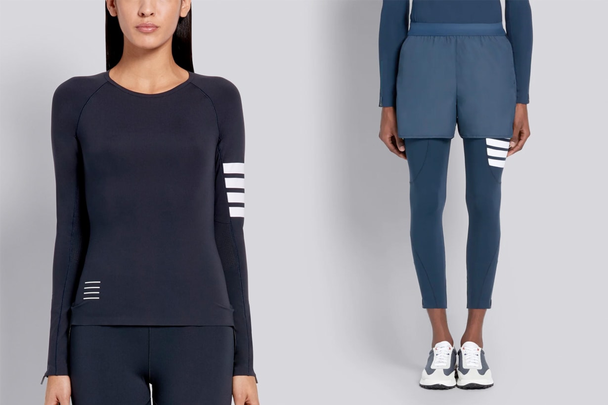 thom browne activewear first collection 2020 online release