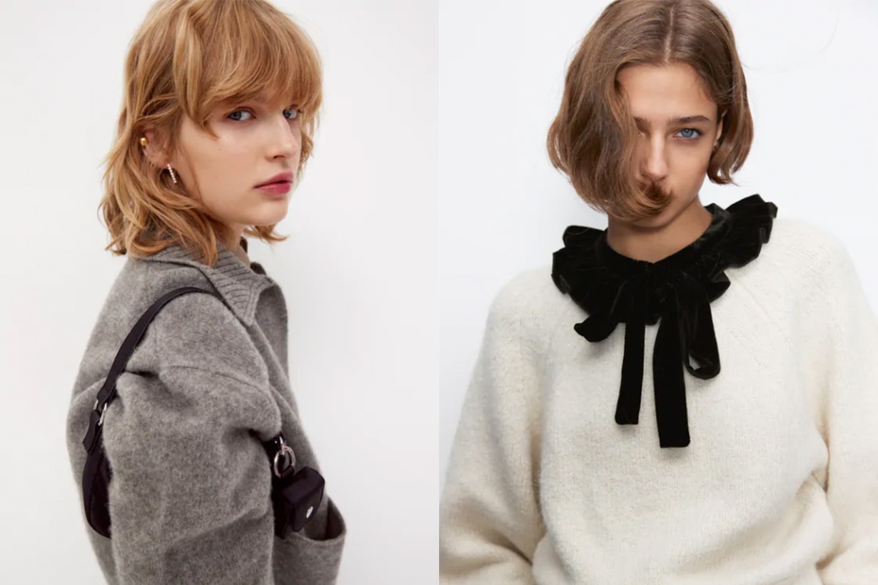 Models wearing wool sweater