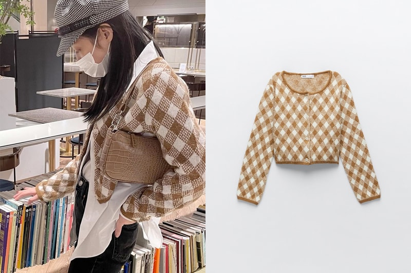 jennie blackpink zara outfit where buy which knit cardigan