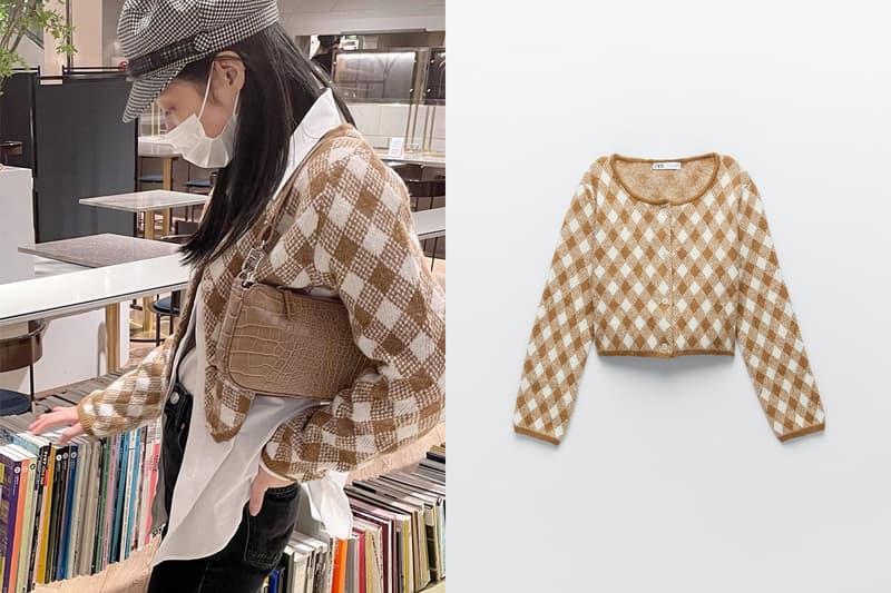 jennie blackpink zara outfit where buy which knit cardigan