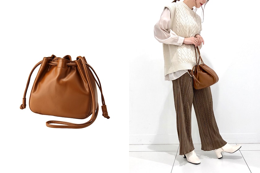 GU new Drawstring Bag Japanese Girl