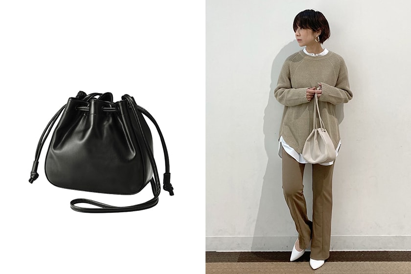 GU new Drawstring Bag Japanese Girl