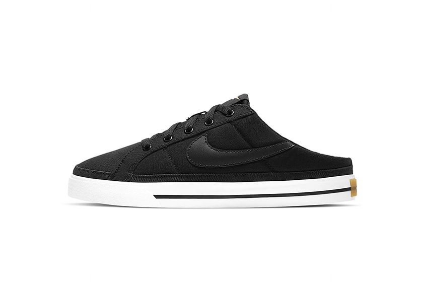 NikeCourt Legacy Mule Black White Mules