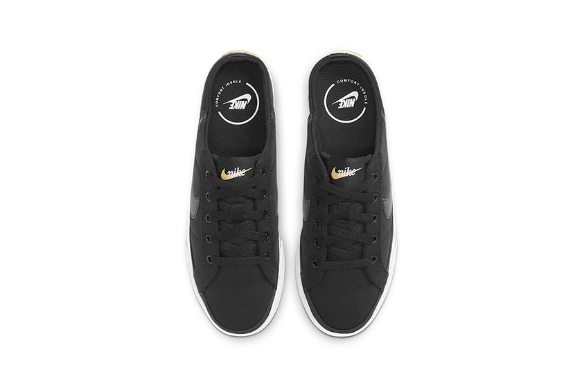 NikeCourt Legacy Mule Black White Mules