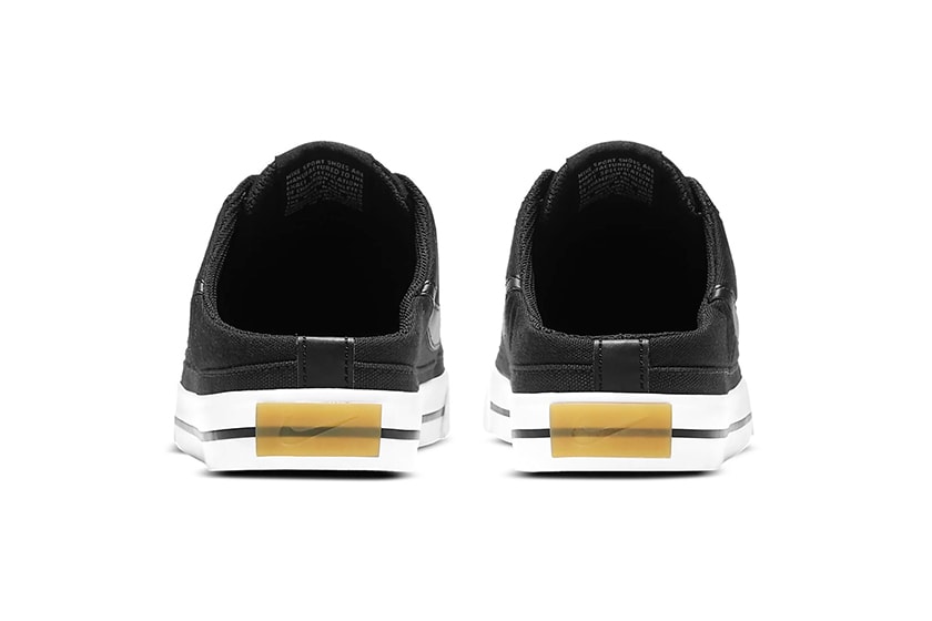 NikeCourt Legacy Mule Black White Mules