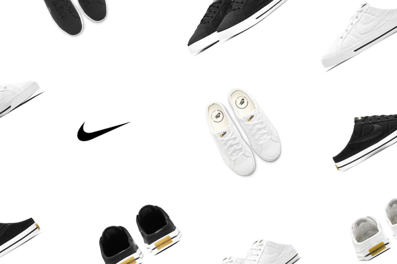 NikeCourt Legacy Mule Black White Mules