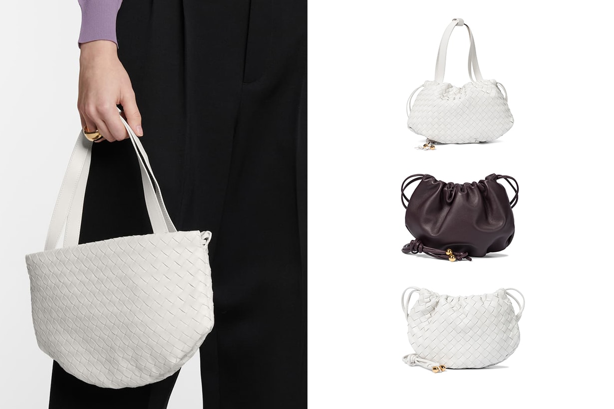 bottega veneta handbags intrecciato bulb mini black white lavender Daniel lee release
