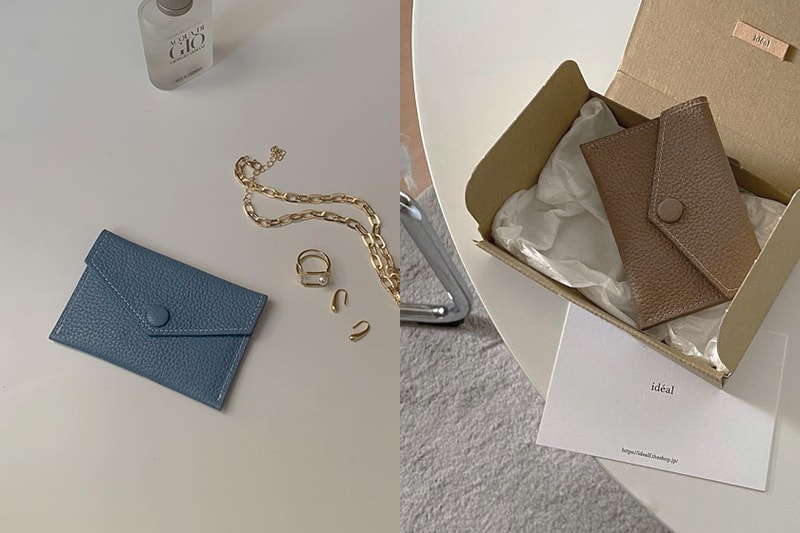 japanese brand idéal coin purse card holder instagram