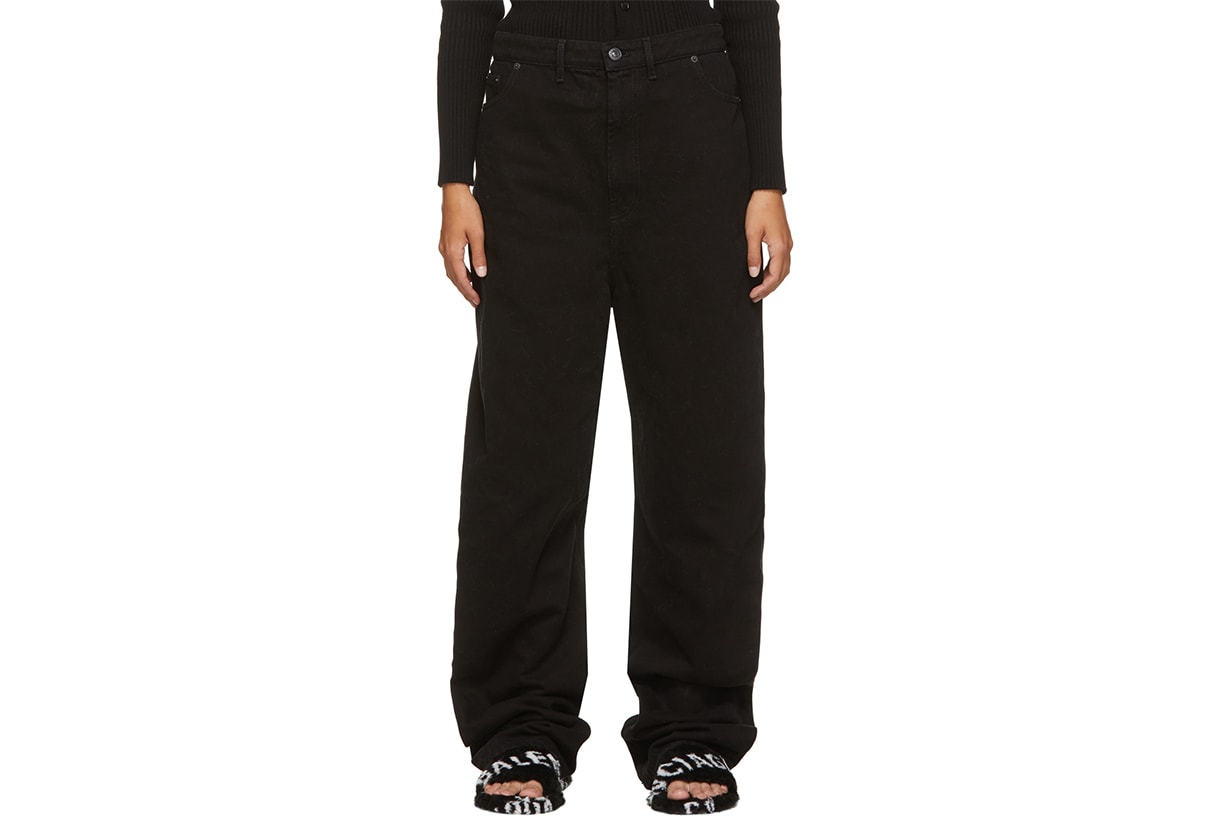 BALENCIAGA Black Baggy Jeans