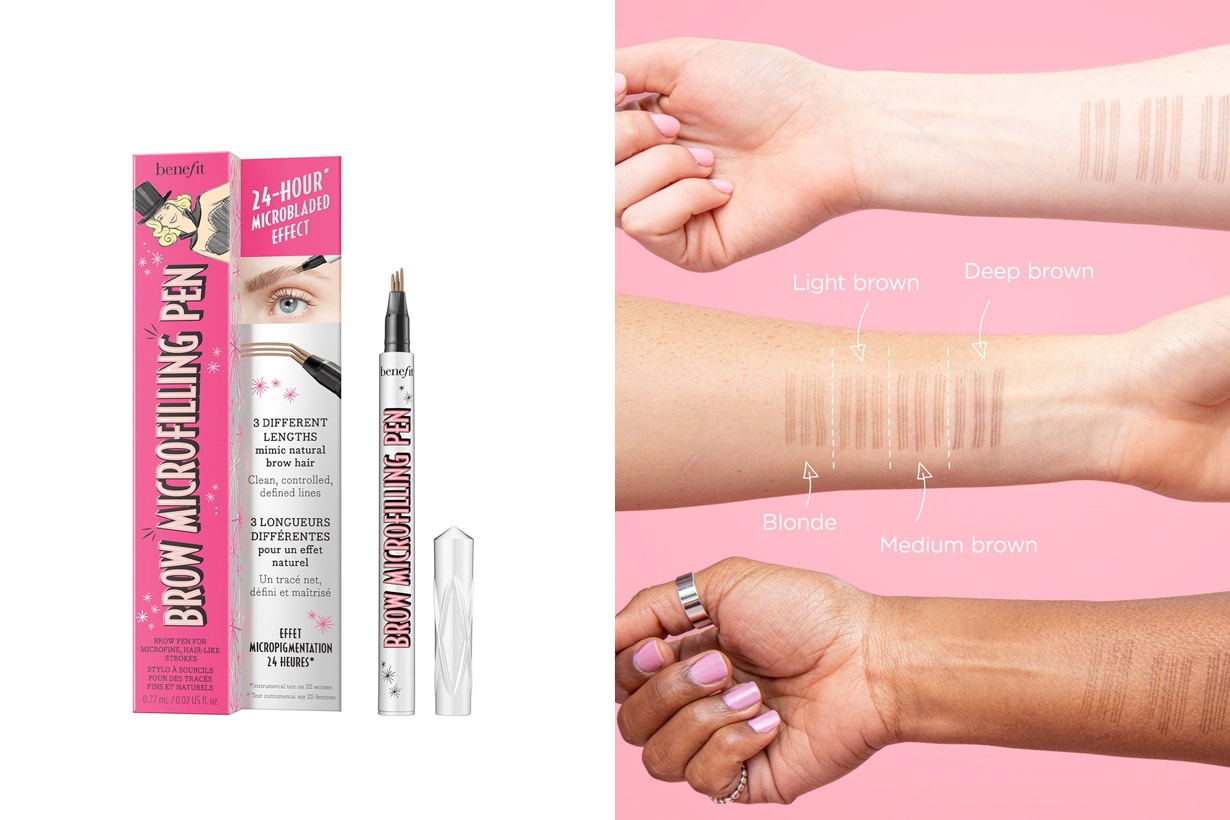 benefit cosmetics microfilling brow pen new easy fill natural