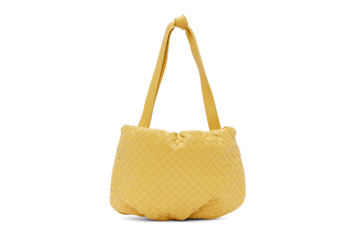 BOTTEGA VENETA Yellow Small Intrecciato Bulb Bag