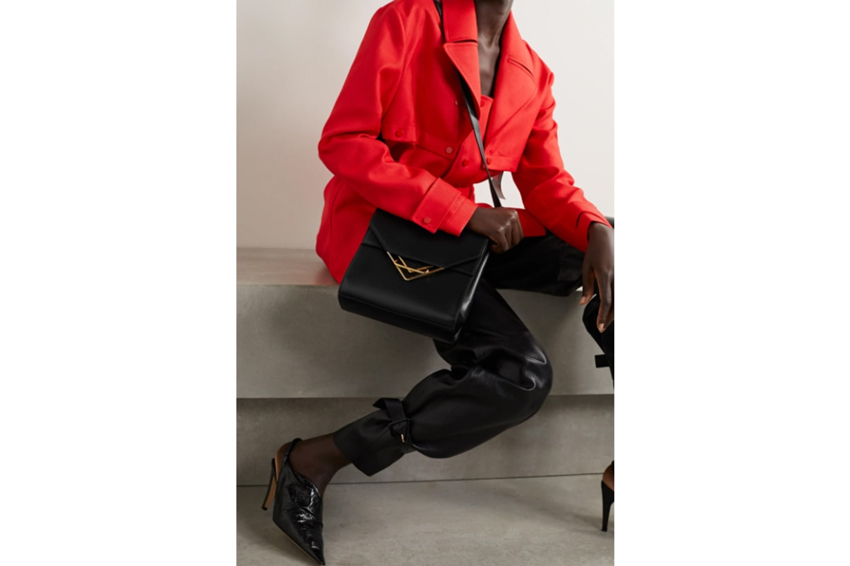 BOTTEGA VENETA Triangle small leather shoulder bag