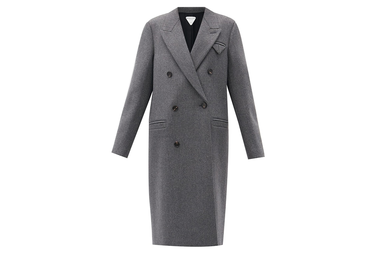 BOTTEGA VENETA Longline double-breasted wool coat