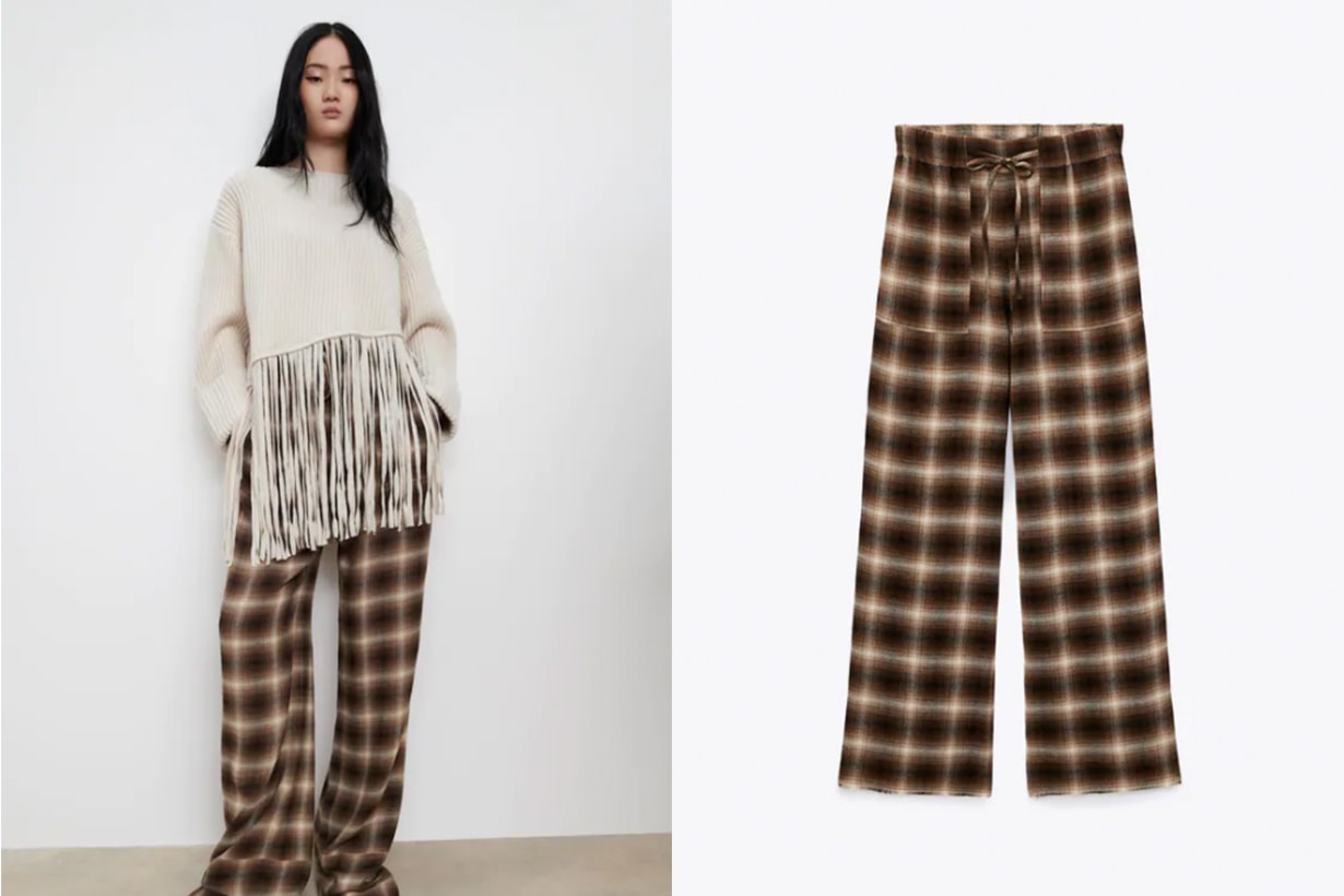 CHECK TROUSERS