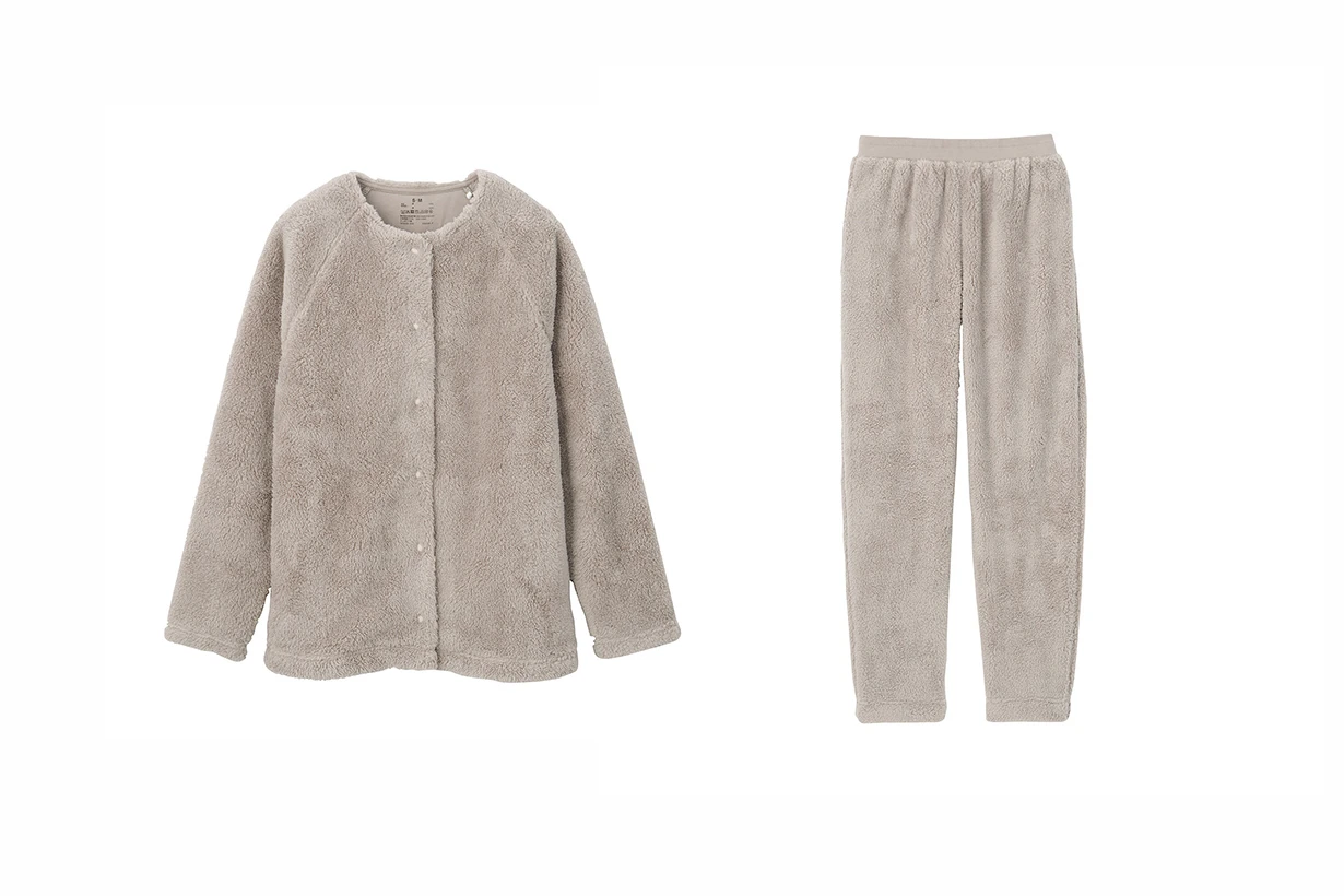 MUJI fleece loungewear living lifestyle 2020fw