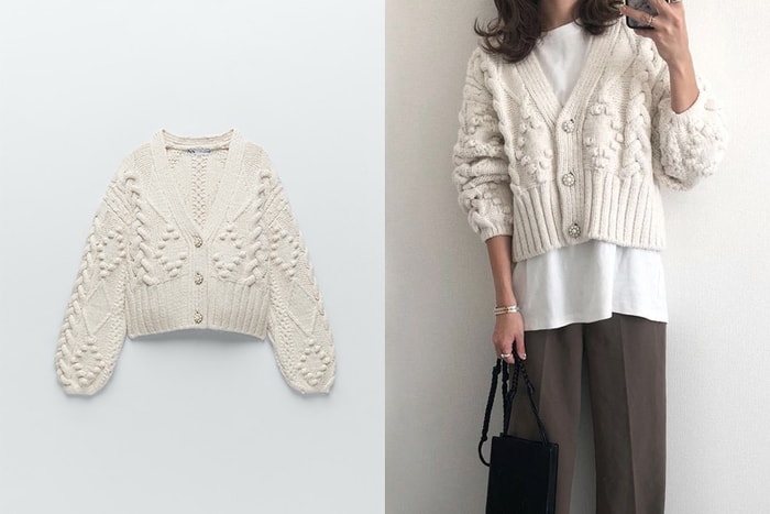 Zara 新上架法式復古針織外套,秒成日本嬌小女生的必敗單品!