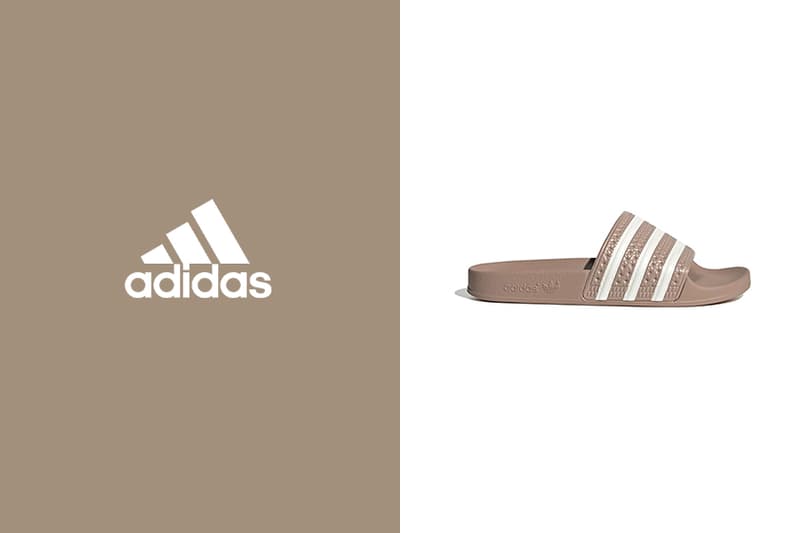 Adidas adilette w slides sandals womens nude brown beige colorway