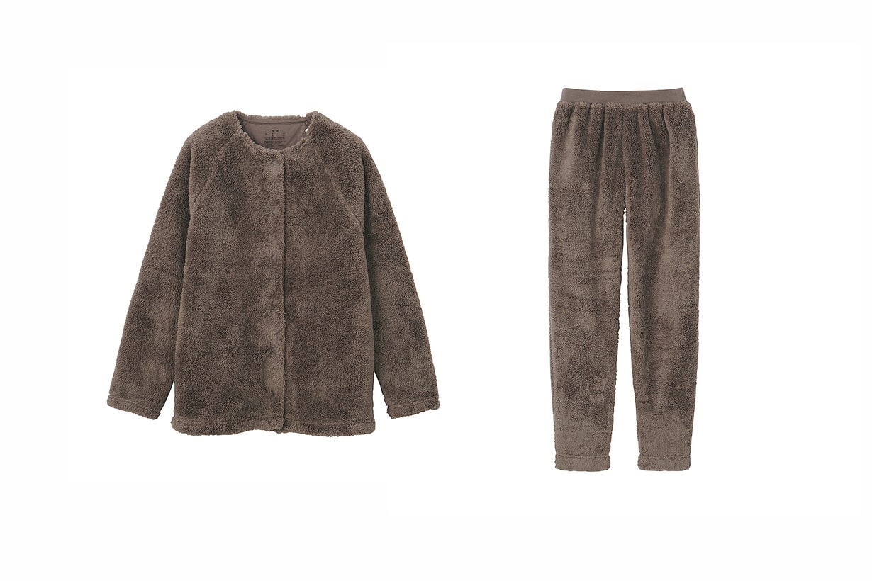 MUJI fleece loungewear living lifestyle 2020fw