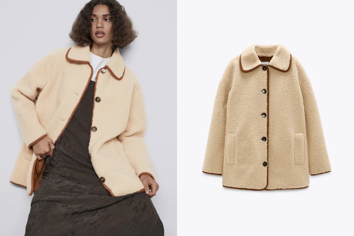 FAUX SHEARLING COATDETAILS HKD 699.00 CURRENT PRICE