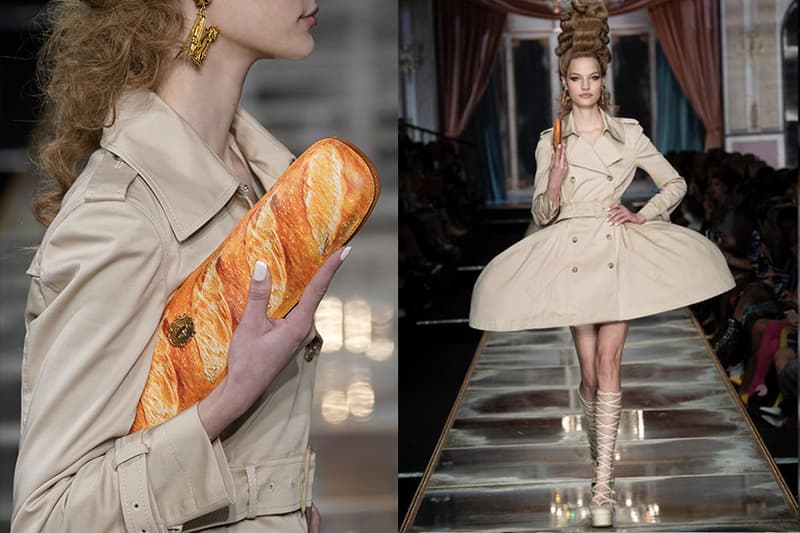 moschino bread baguette croissant bag clutch fall winter collection release