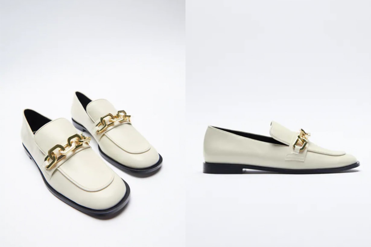 FLAT LOAFERS WITH CHAIN DETAIL