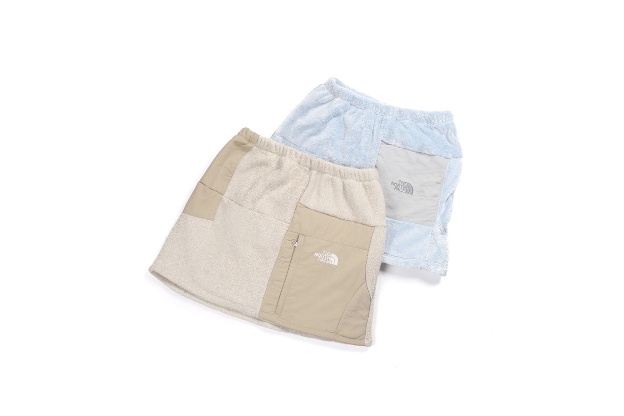 north face frankie collective fleece skirts mini