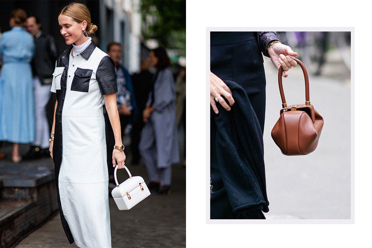 Pernille Teisbaek wearing two tone black white dress, sandals and white bag seen outside Gabriela Hearst during New York Fashion Week Spring/Summer 2019 on September 11, 2018 in New York City. A guest wears a brown leather bag, outside Gabriela Hearst, during Paris Fashion Week - Womenswear Spring Summer 2021, on October 04, 2020 in Paris, France.