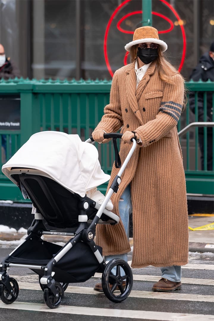 Gigi Hadid is seen in NoHo on December 19, 2020 in New York City.