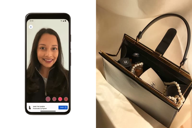 google AR makeup try on colors modiface filter