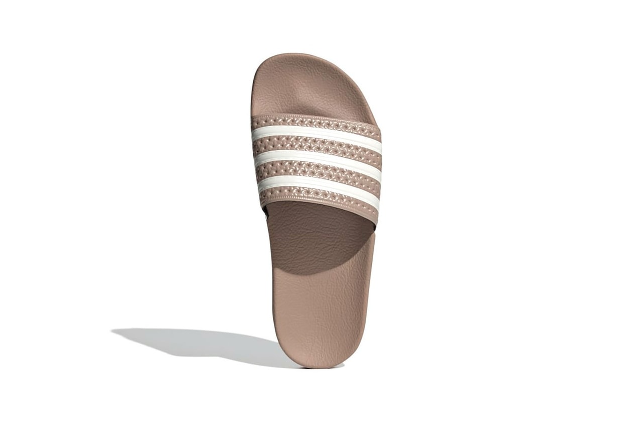 Adidas adilette w slides sandals womens nude brown beige colorway