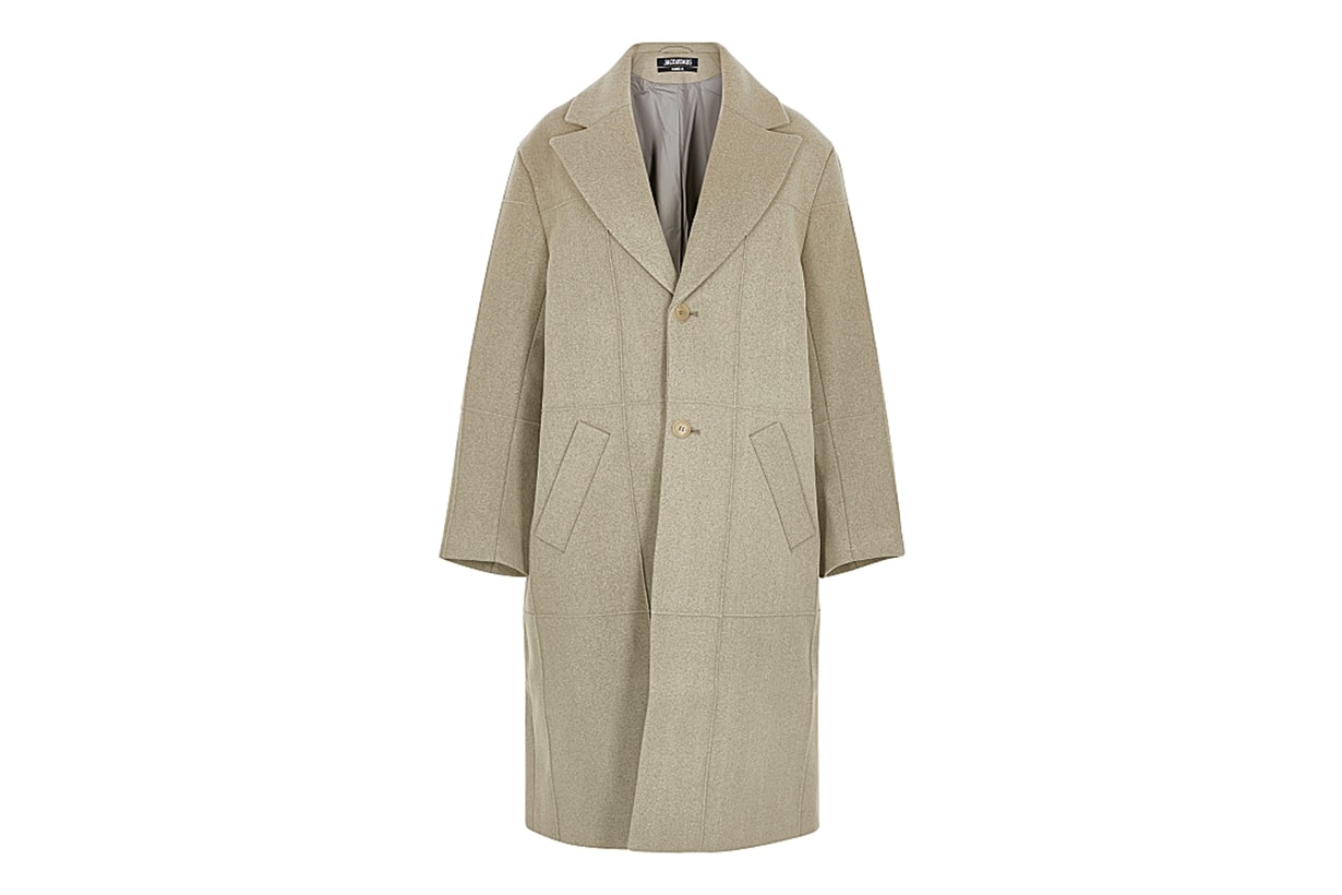JACQUEMUS Le Manteau Carro panelled wool-blend coat