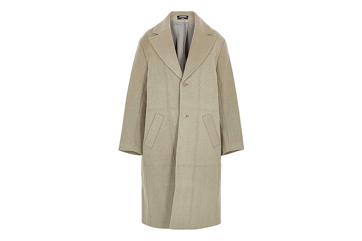 JACQUEMUS  Le Manteau Carro panelled wool-blend coat