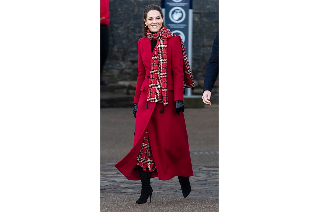 Catherine, Duchess of Cambridge visits Cardiff Castle as part of their working visits across the UK ahead of the Christmas holidays on December 8, 2020 in Cardiff, United Kingdom. During the tour William and Kate will visit communities, outstanding individuals and key workers to thank them for their efforts during the coronavirus pandemic.