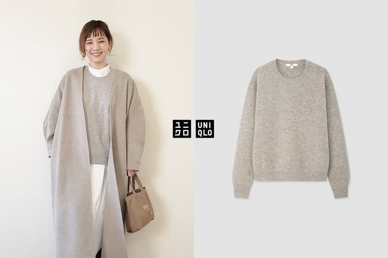 uniqlo preium lambswool knit tops winter comfy basic